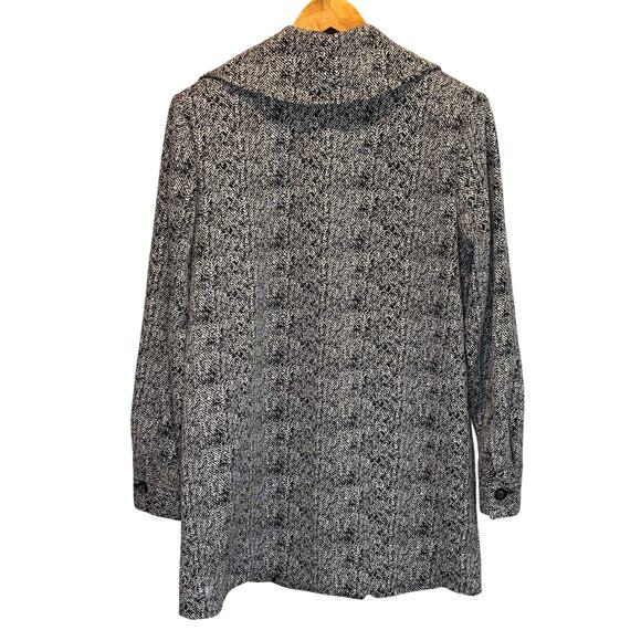 CAbi Black & White Double Breasted Long Length Agent Jacket - size Medium - Picture 5 of 7